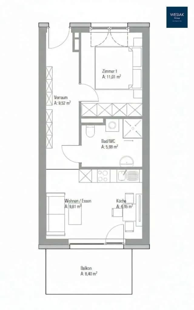 2-Zimmer-Wohnung kaufen in Graz-Umgebung – 39,23 m², € 177.000 – Bild 19 von 19