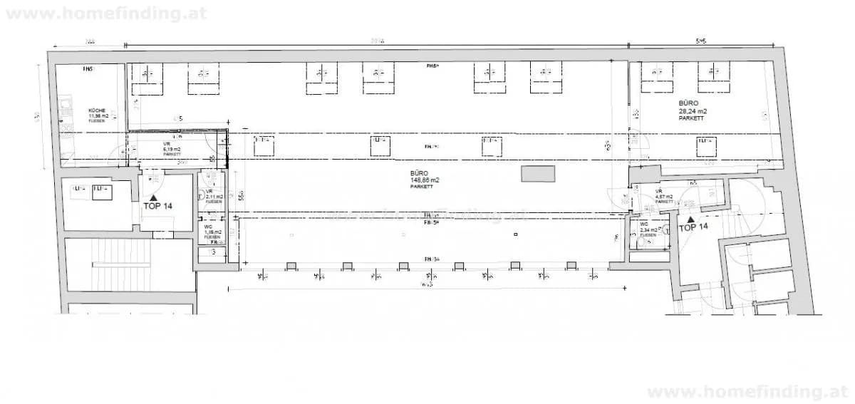 2-Zimmer-Gewerbeimmobilie mieten in Wien – 205,44 m², € 3.311 – Bild 11 von 11