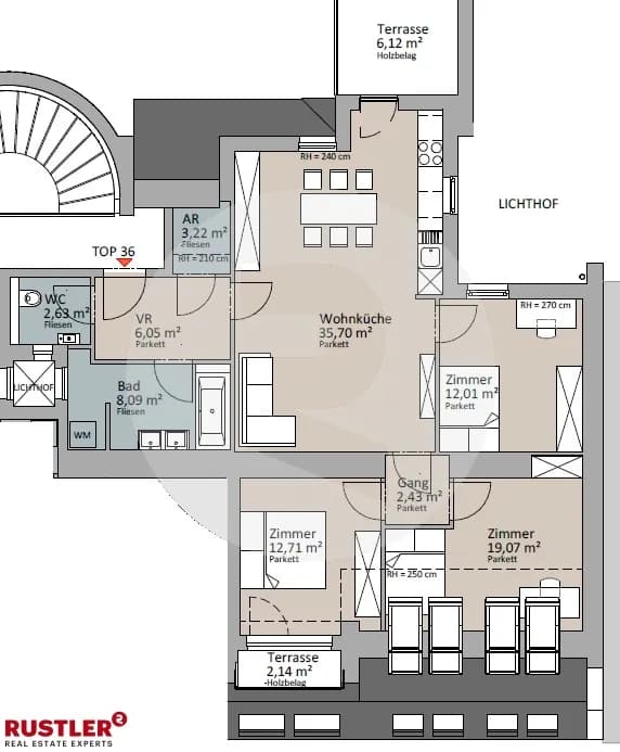 4-Zimmer-Wohnung mieten in Wien – 105,1 m², € 2.024 – Bild 14 von 15