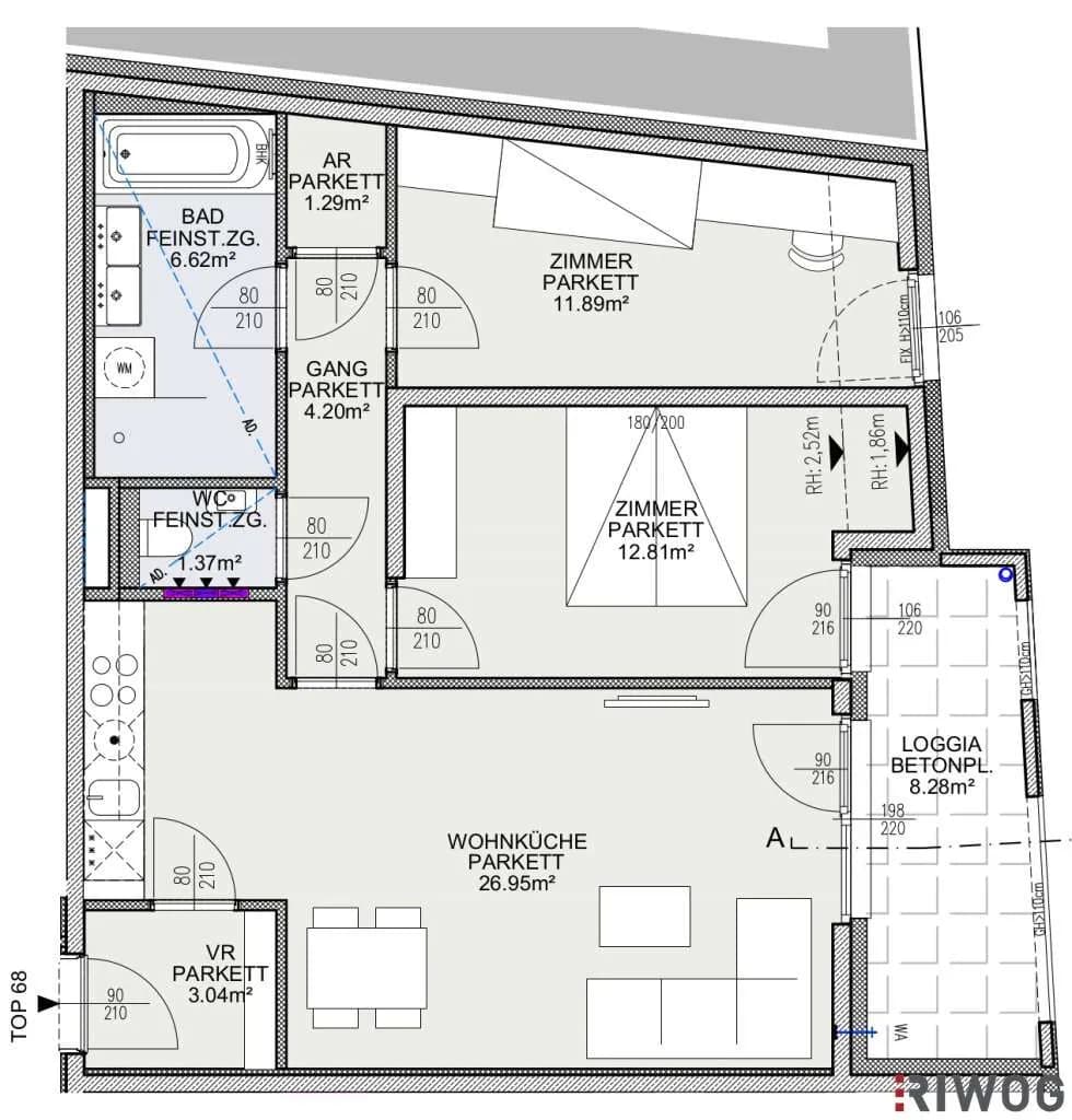 3-Zimmer-Wohnung kaufen in Wien – 68,17 m², € 528.500 – Bild 32 von 32