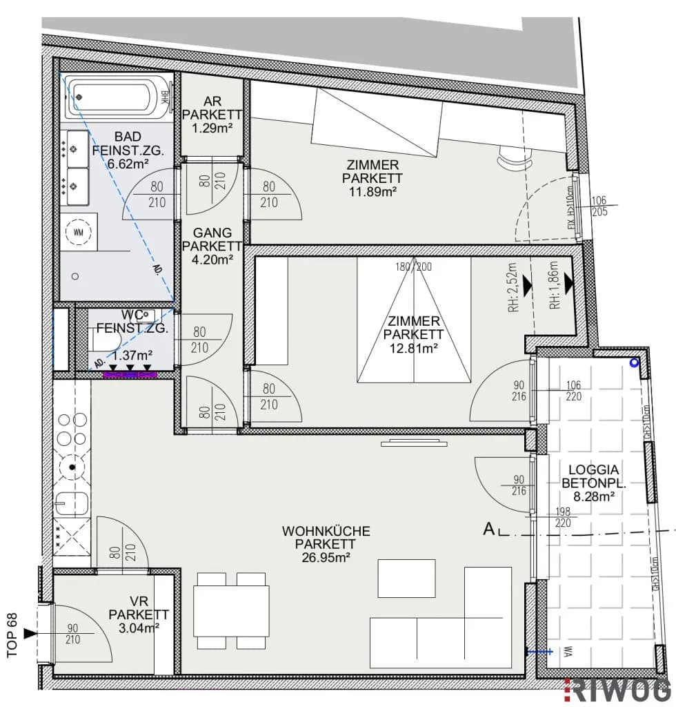 3-Zimmer-Wohnung kaufen in Wien – 68,17 m², € 528.500 – Bild 33 von 33