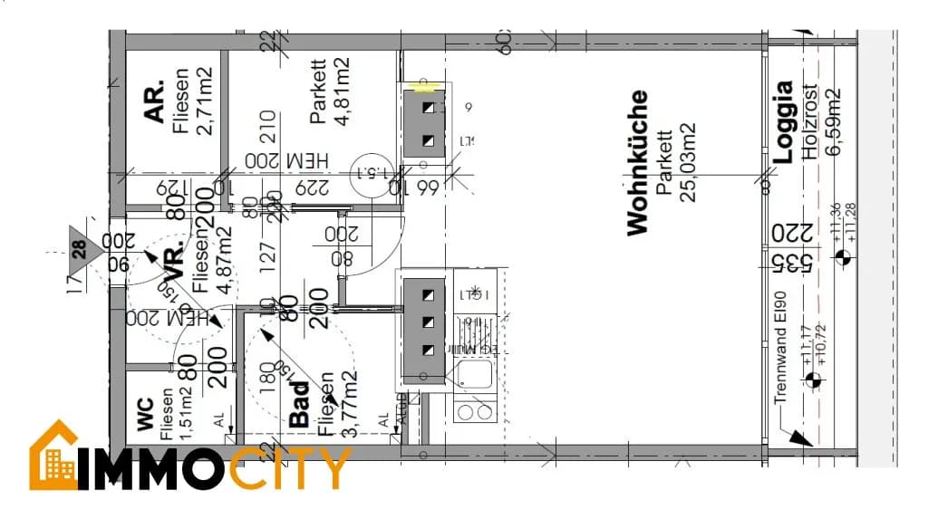 2-Zimmer-Wohnung kaufen in Wien – 43,29 m², € 349.000 – Bild 29 von 29