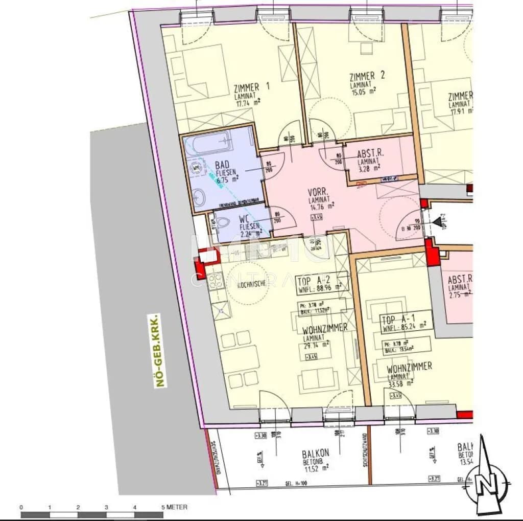 3-Zimmer-Wohnung mieten in Melk – 88,96 m², € 1.060 – Bild 14 von 14