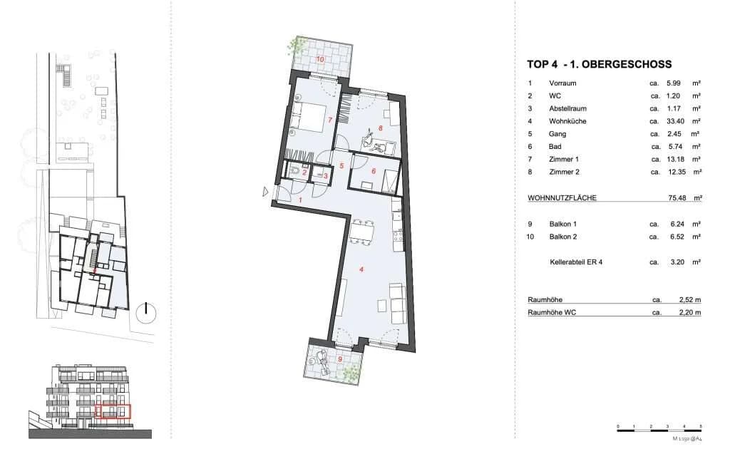 3-Zimmer-Wohnung kaufen in Wien – 75,48 m², € 549.000 – Bild 16 von 16