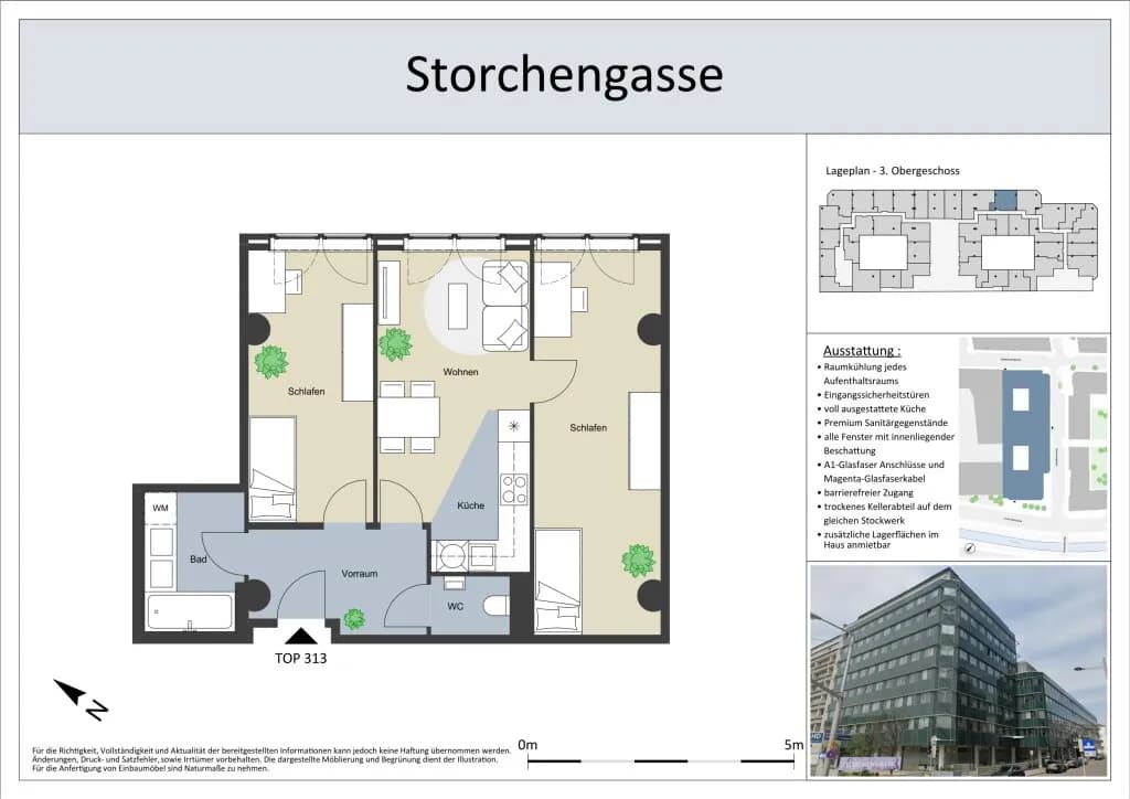 3-Zimmer-Wohnung mieten in Wien – 58 m², € 1.329 – Bild 13 von 13
