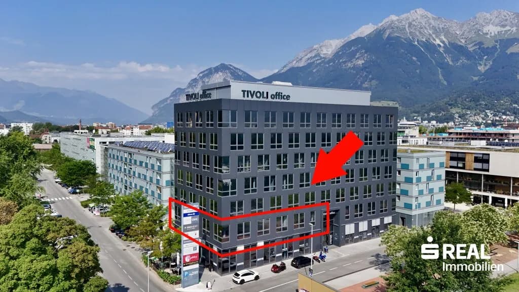 Gewerbeimmobilie mieten in Innsbruck – 315 m², € 6.995