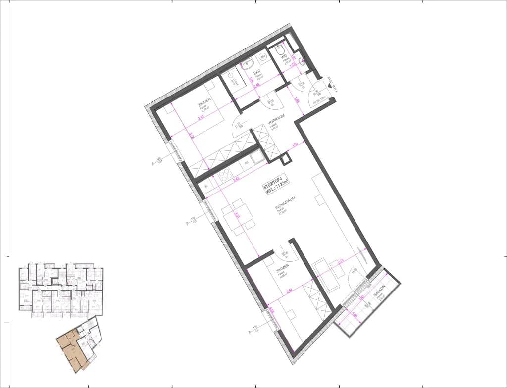 3-Zimmer-Wohnung kaufen in Wien – 70,23 m², € 399.900 – Bild 10 von 10