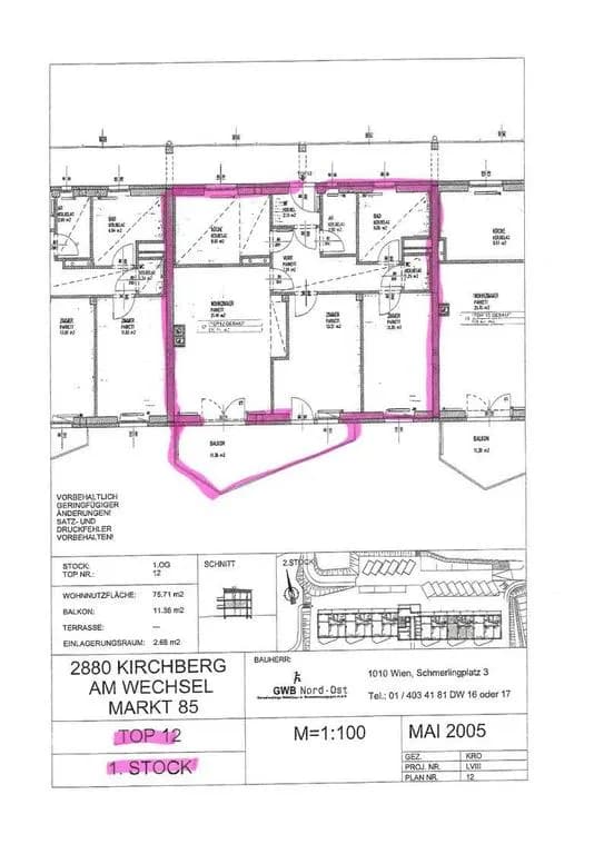 3-Zimmer-Wohnung mieten in Neunkirchen – 75,71 m², € 888 – Bild 3 von 3