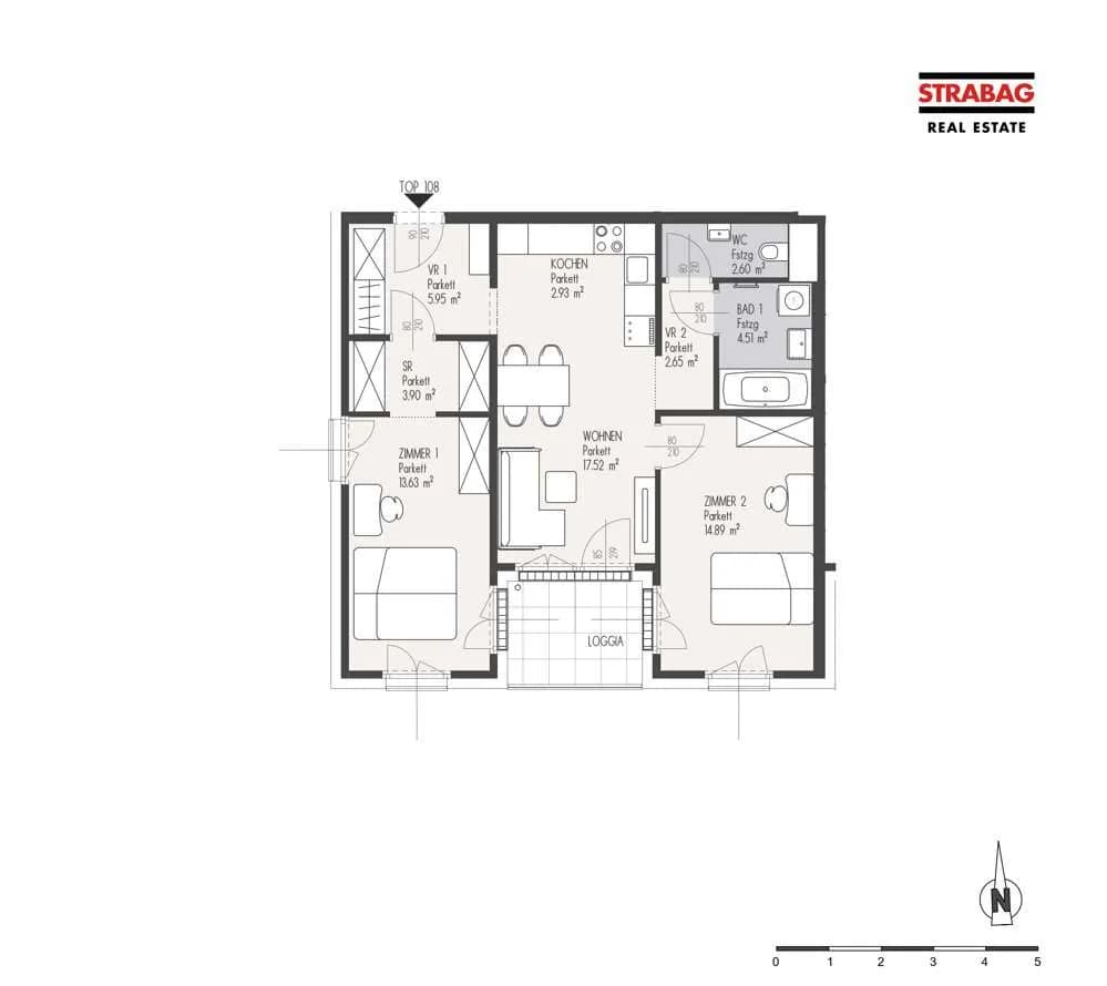 3-Zimmer-Wohnung kaufen in Wien – 68,58 m², € 482.000 – Bild 2 von 2