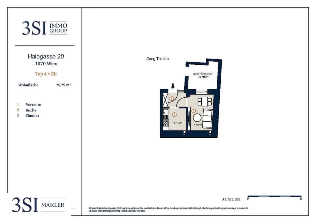 1-Zimmer-Wohnung kaufen in Wien – 16,19 m², € 79.000 – Bild 8 von 8