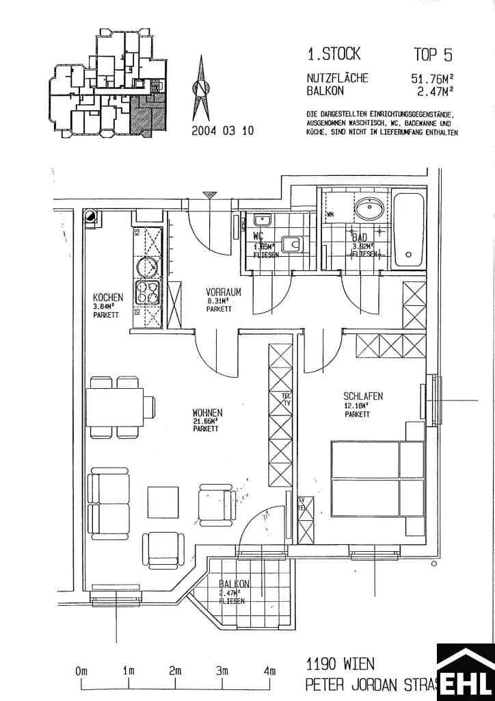 2-Zimmer-Wohnung kaufen in Wien – 51,76 m², € 360.000 – Bild 14 von 14