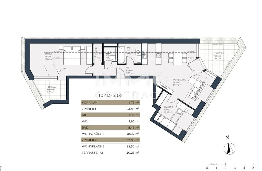 3-Zimmer-Wohnung kaufen in Wien – 88,7 m², € 559.000 – Bild 8 von 8