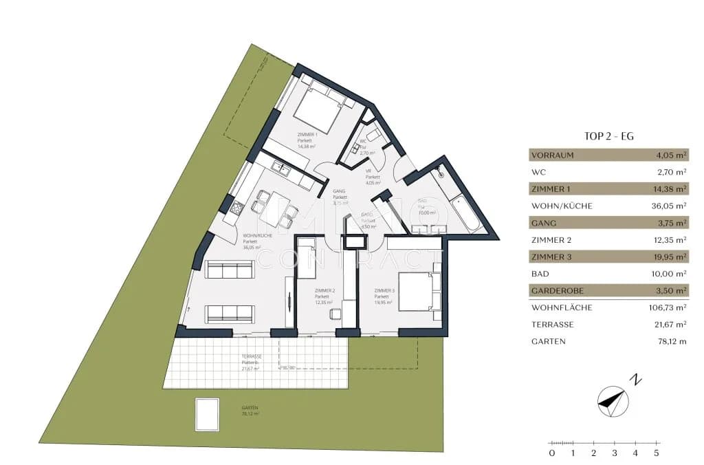 4-Zimmer-Wohnung kaufen in Wien – 106,73 m², € 649.000 – Bild 7 von 7