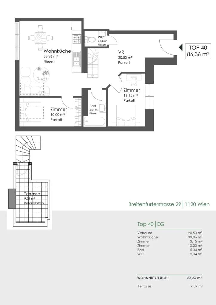 3-Zimmer-Wohnung kaufen in Wien – 86,36 m², € 449.000 – Bild 32 von 32