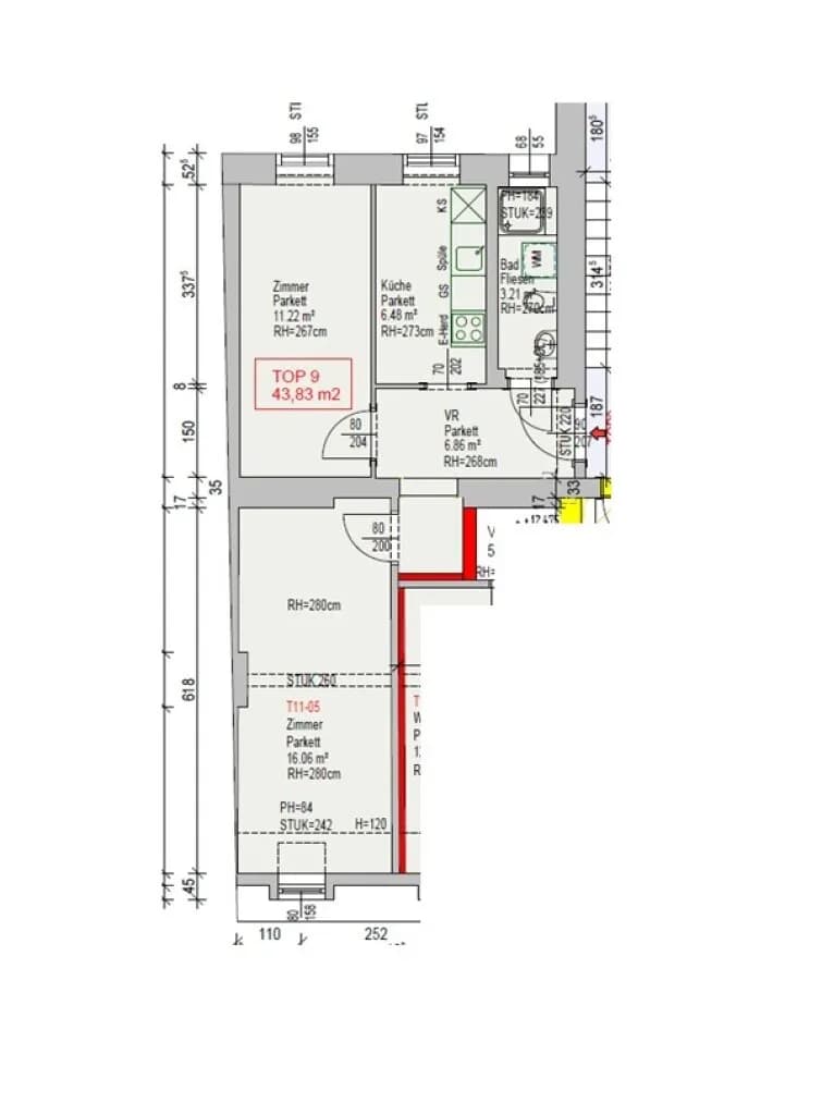 2-Zimmer-Wohnung kaufen in Graz – 44 m², € 139.000 – Bild 11 von 11