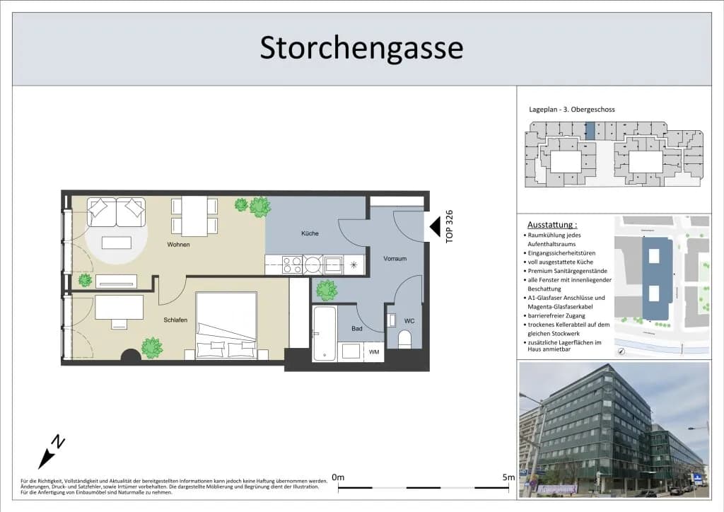2-Zimmer-Wohnung mieten in Wien – 48 m², € 989 – Bild 12 von 12