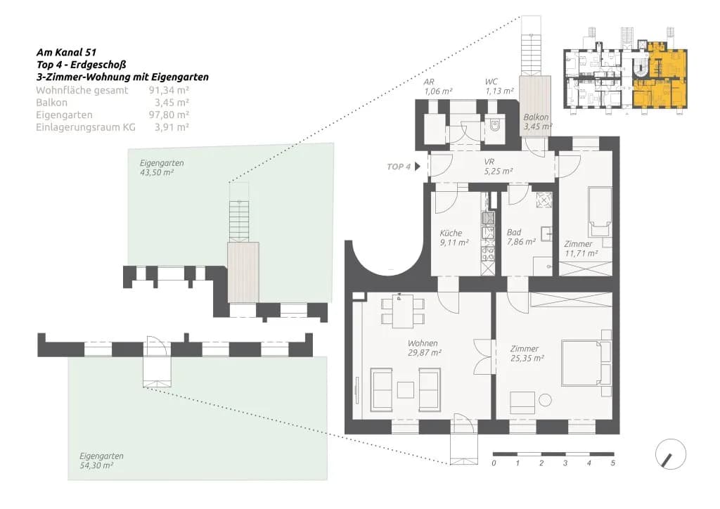 3-Zimmer-Wohnung kaufen in Wien – 91,34 m², € 685.000 – Bild 14 von 15