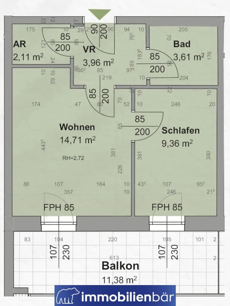 2-Zimmer-Wohnung kaufen in Linz – 33,75 m², € 165.000 – Bild 11 von 11