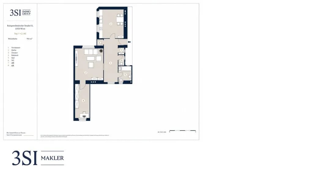 3-Zimmer-Wohnung kaufen in Wien – 78,4 m², € 399.000 – Bild 8 von 8