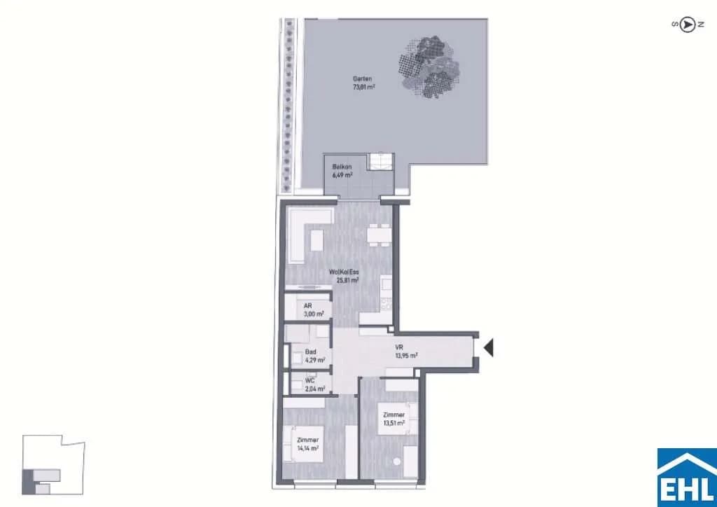 3-Zimmer-Wohnung kaufen in Graz – 76,74 m², € 455.715 – Bild 5 von 5