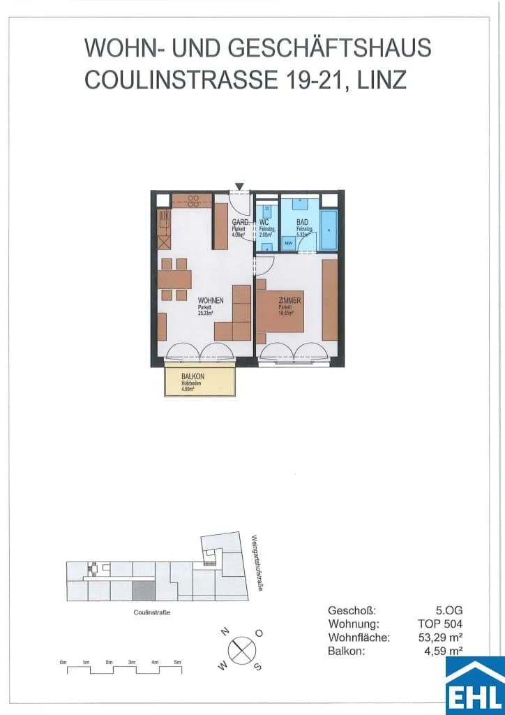 2-Zimmer-Wohnung kaufen in Linz – 53,29 m², € 360.000 – Bild 24 von 24