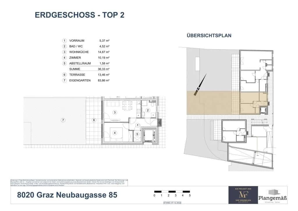 2-Zimmer-Wohnung mieten in Graz – 36,33 m², € 753 – Bild 4 von 4