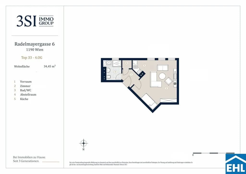 1-Zimmer-Wohnung kaufen in Wien – 34,45 m², € 269.000 – Bild 24 von 24