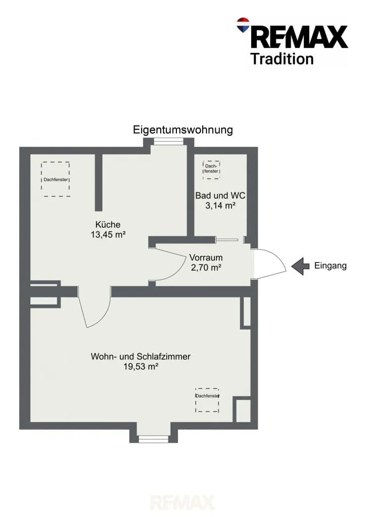 Wohnung kaufen in Leoben – 39 m², € 49.000 – Bild 8 von 8