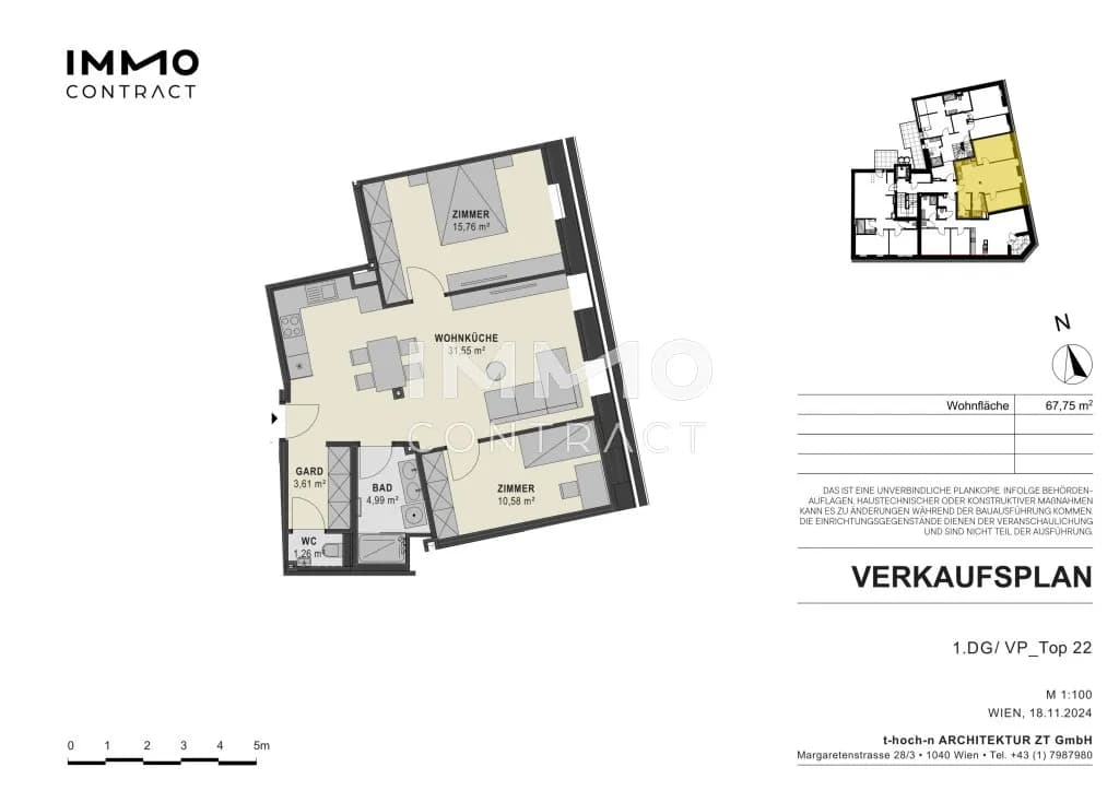 3-Zimmer-Wohnung kaufen in Wien – 67,75 m², € 469.000 – Bild 11 von 11