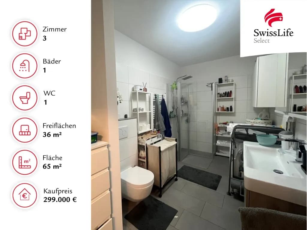3-Zimmer-Wohnung kaufen in Steyr-Land – 65 m², € 285.000 – Bild 2 von 13