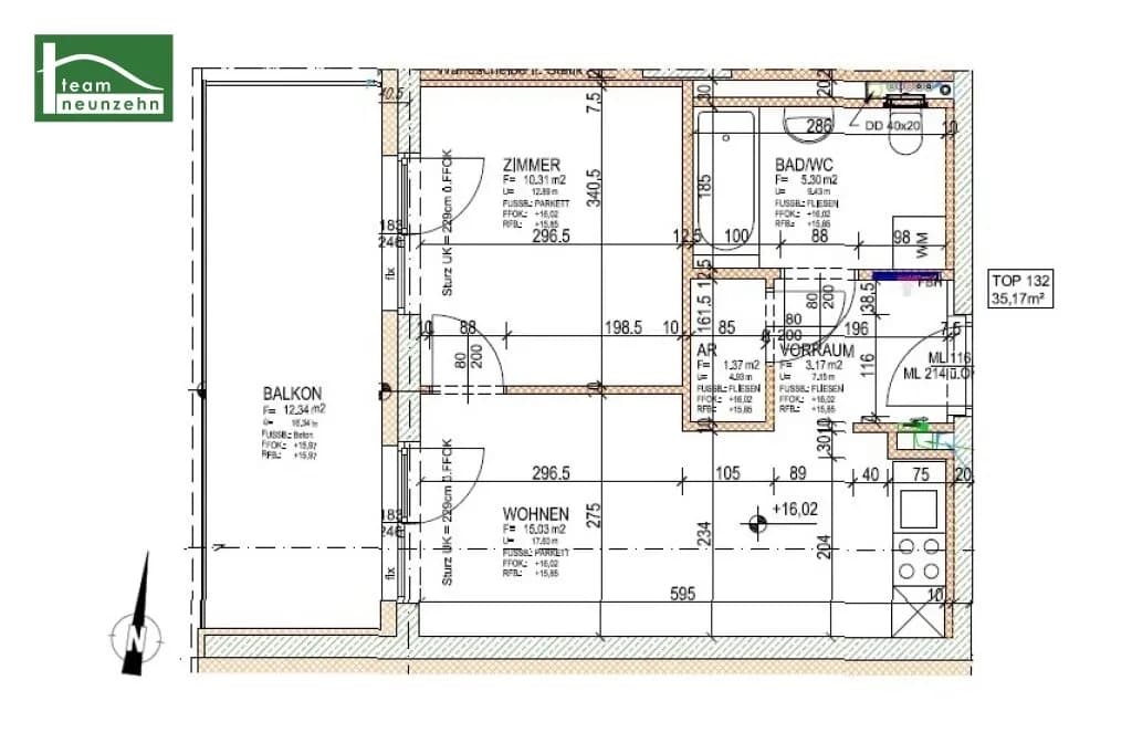 2-Zimmer-Wohnung mieten in Graz – 35 m², € 665 – Bild 15 von 15