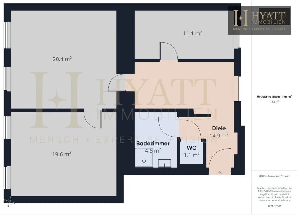 2-Zimmer-Wohnung kaufen in Wien – 68,1 m², € 373.780 – Bild 8 von 8