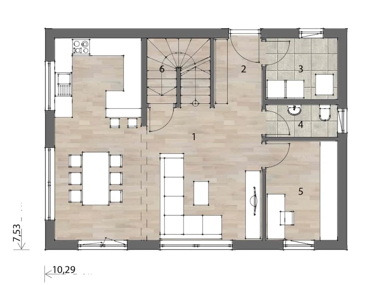4-Zimmer-Haus kaufen in Graz – 125 m², € 201.300 – Bild 3 von 9
