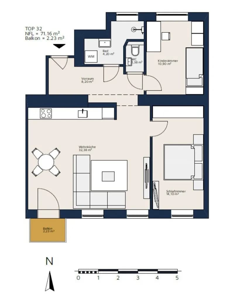 3-Zimmer-Wohnung kaufen in Wien – 71,22 m², € 395.000 – Bild 17 von 17