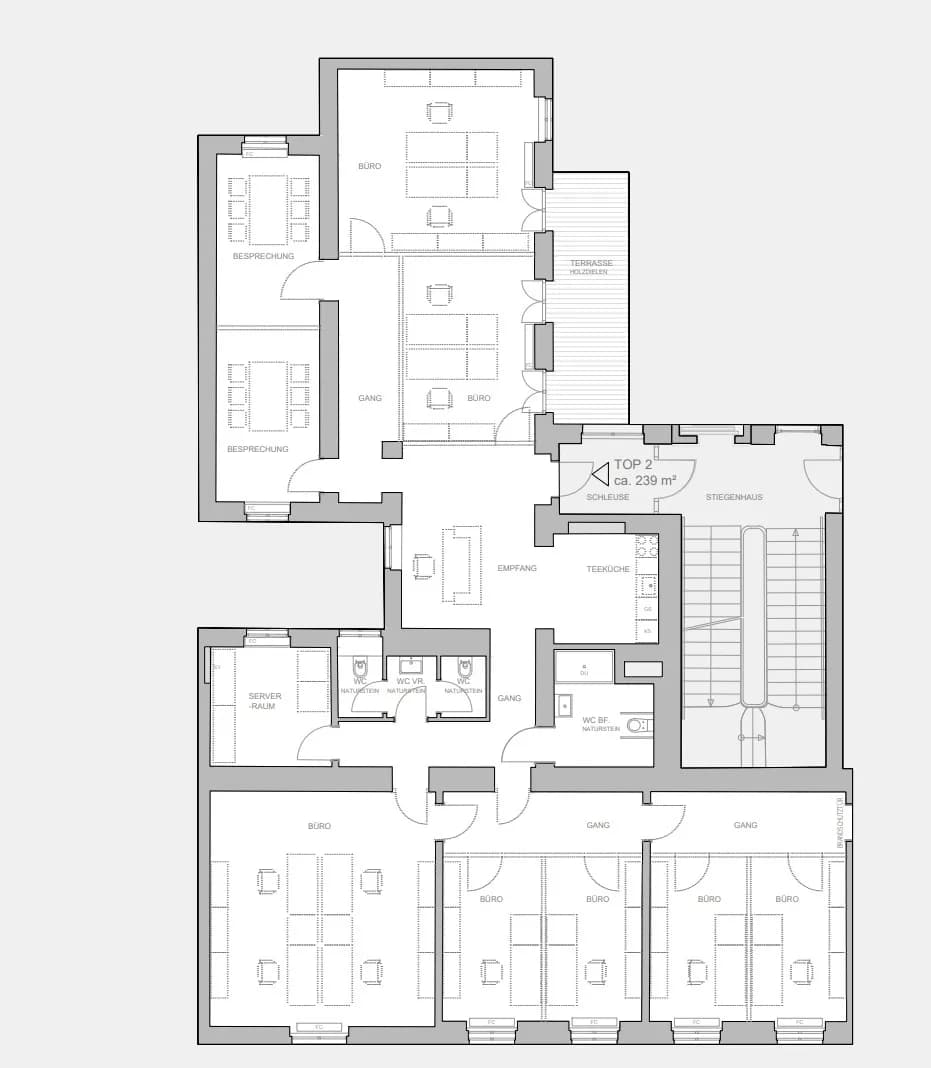9-Zimmer-Gewerbeimmobilie mieten in Wien – 239 m², € 7.376 – Bild 14 von 14