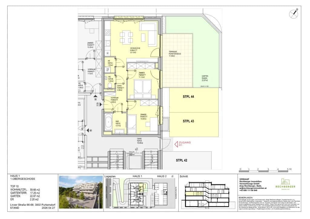 3-Zimmer-Wohnung kaufen in Sankt Pölten Land – 59,66 m², € 319.000 – Bild 12 von 15