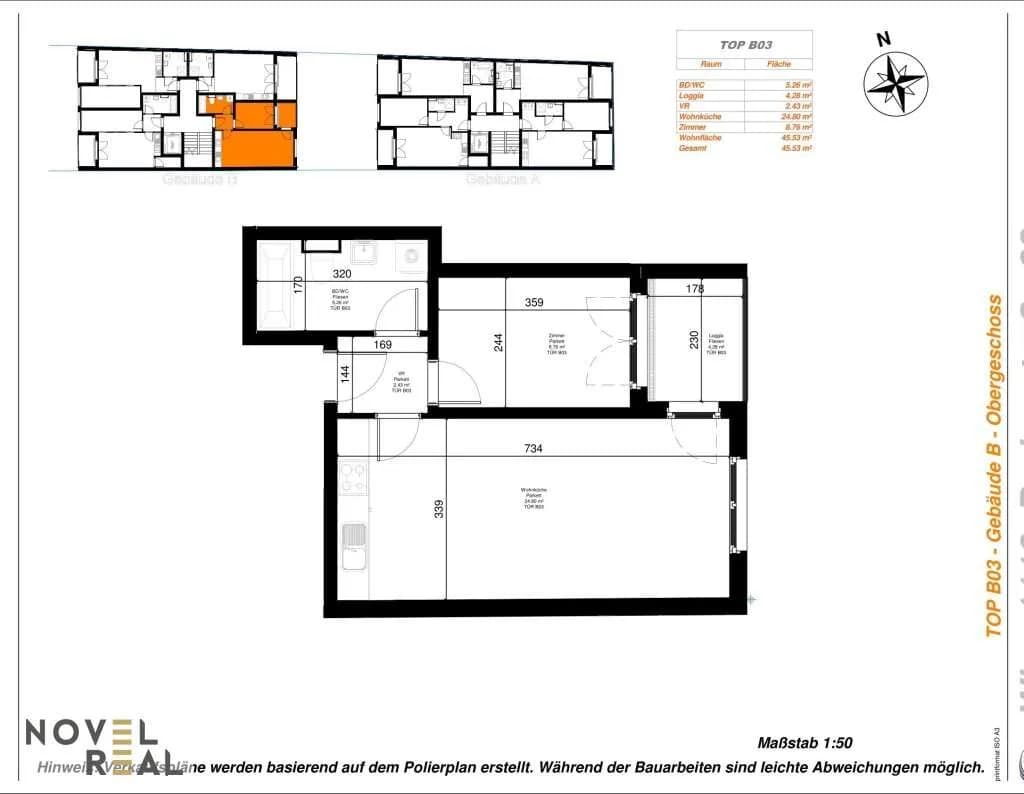 Wohnung kaufen in Wien – 45,53 m², € 245.000 – Bild 5 von 5