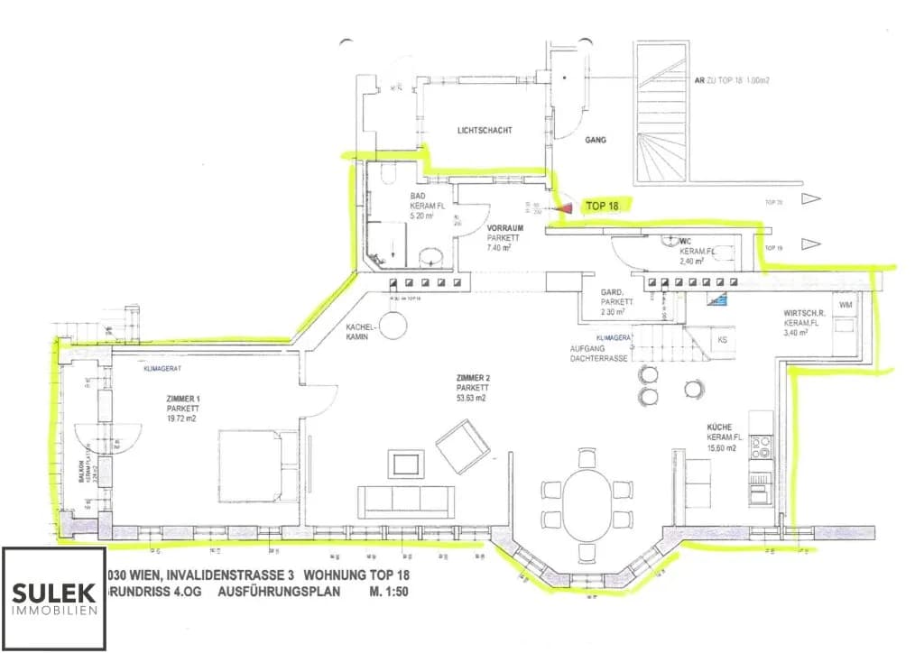 2-Zimmer-Wohnung mieten in Wien – 127 m², € 2.499 – Bild 31 von 32