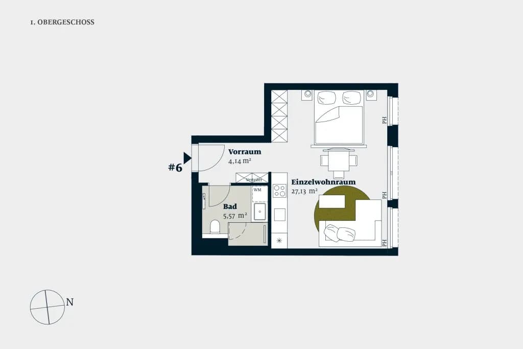 1-Zimmer-Wohnung kaufen in Wien – 36,56 m², € 283.300 – Bild 2 von 9