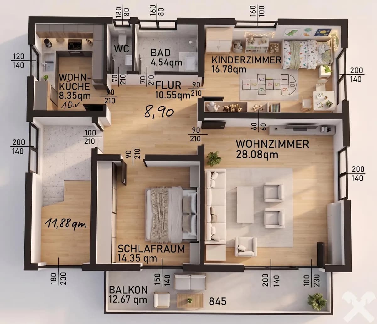 6-Zimmer-Gewerbeimmobilie kaufen in Klagenfurt – 165 m², € 599.000 – Bild 28 von 32