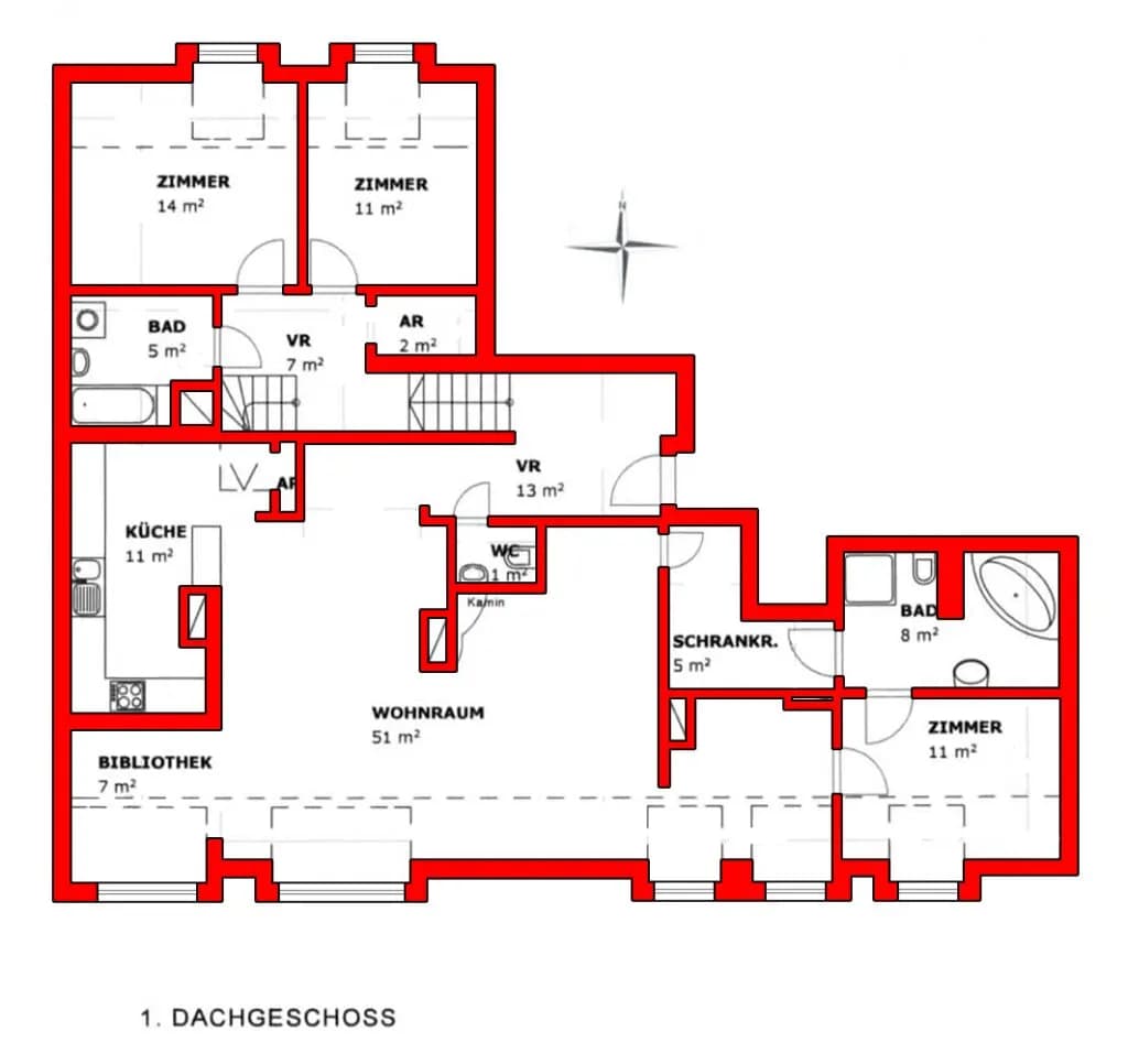 5-Zimmer-Wohnung kaufen in Wien – 176 m², € 1.195.000 – Bild 16 von 17