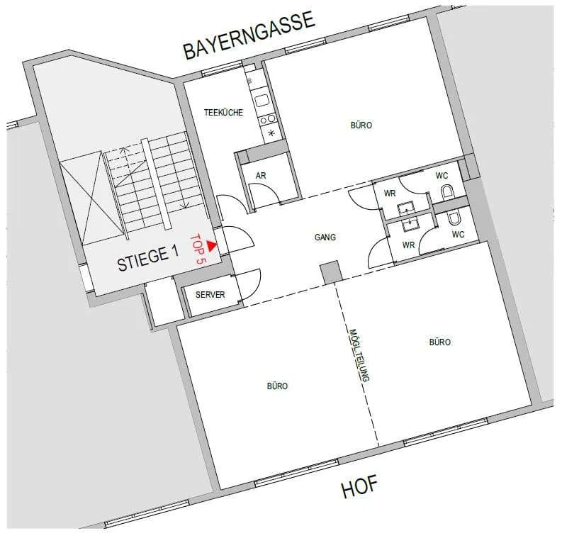 Gewerbeimmobilie mieten in Wien – 122 m², € 2.342 – Bild 6 von 6