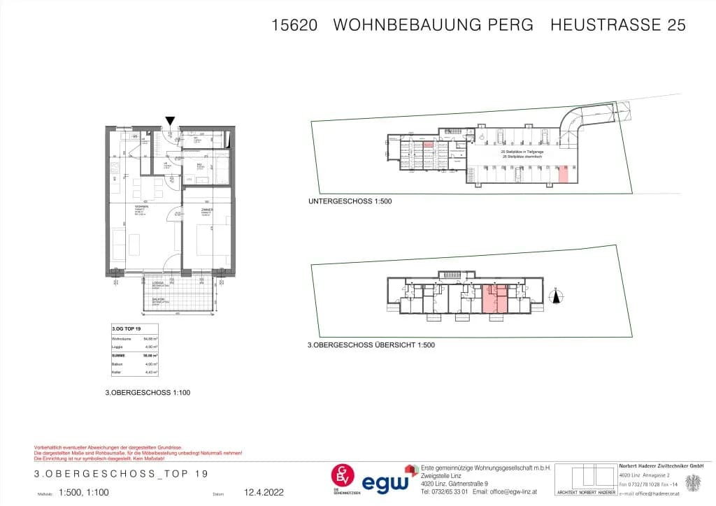 2-Zimmer-Wohnung mieten in Perg – 54,68 m², € 717 – Bild 4 von 5