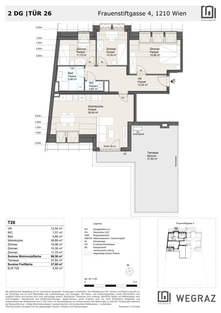 4-Zimmer-Wohnung kaufen in Wien – 98,56 m², € 653.636 – Bild 8 von 8