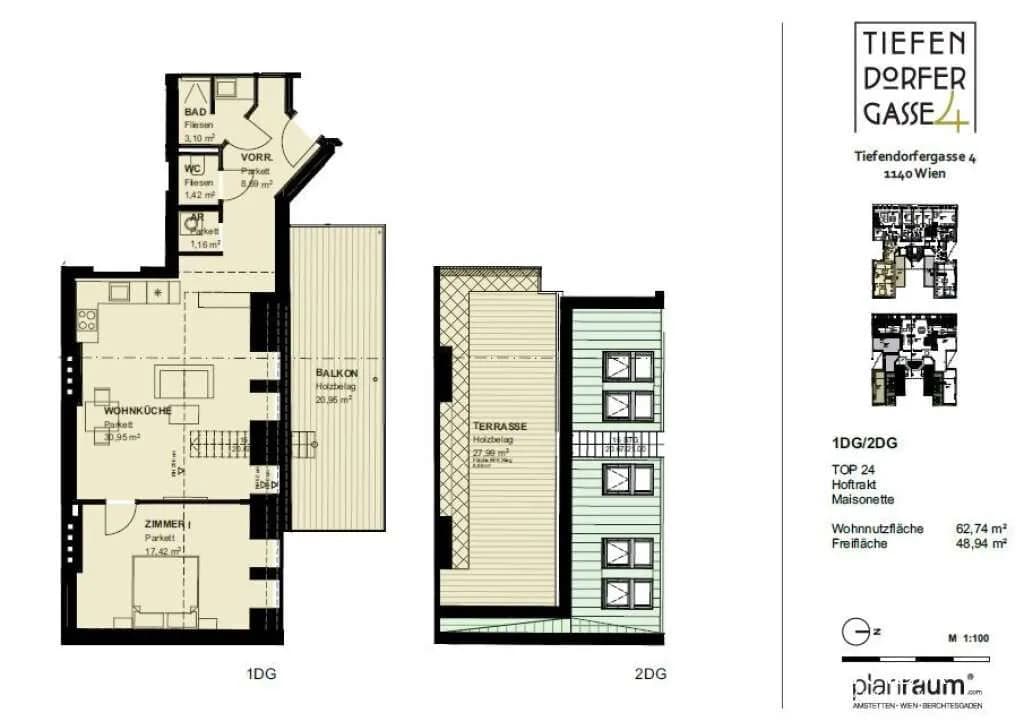 2-Zimmer-Wohnung kaufen in Wien – 62,74 m², € 449.000 – Bild 12 von 12