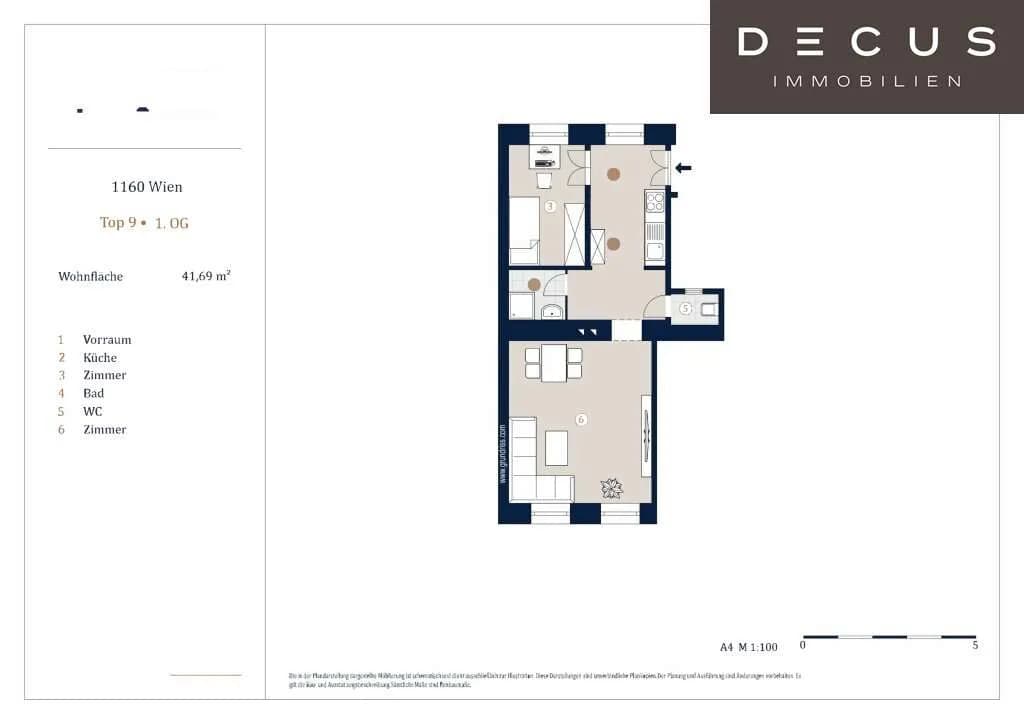 2-Zimmer-Wohnung kaufen in Wien – 41,69 m², € 219.000 – Bild 10 von 10
