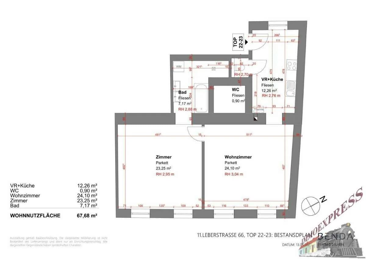 2-Zimmer-Wohnung kaufen in Wien – 67,68 m², € 259.000 – Bild 11 von 11