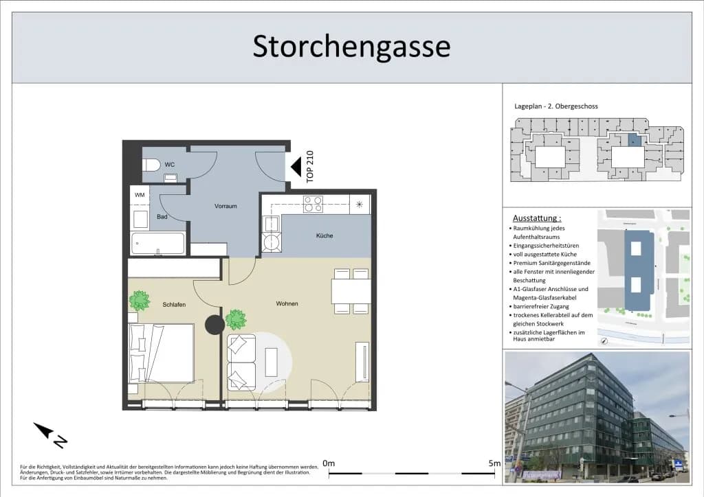 2-Zimmer-Wohnung mieten in Wien – 51 m², € 989 – Bild 12 von 12