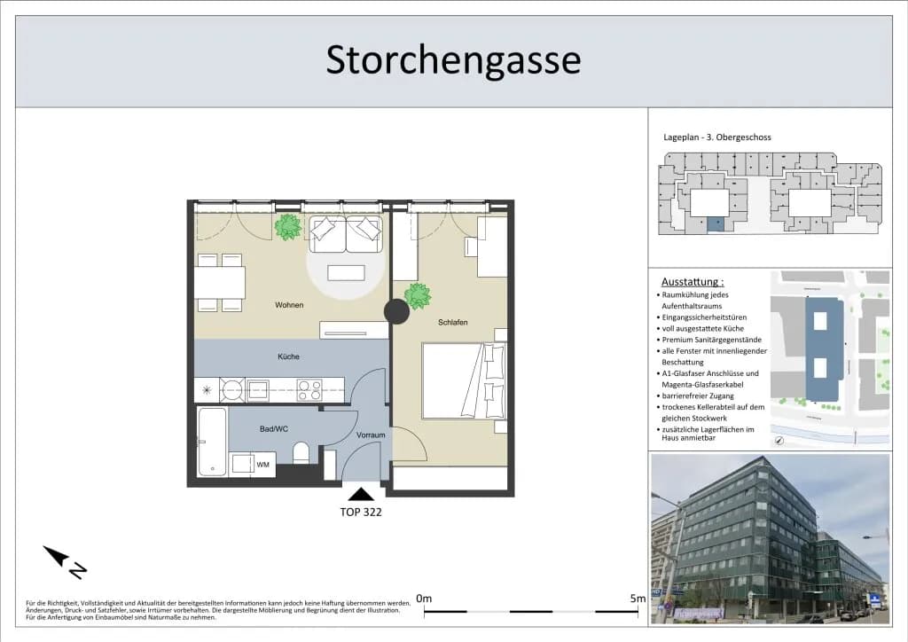 2-Zimmer-Wohnung mieten in Wien – 46 m², € 1.029 – Bild 10 von 10