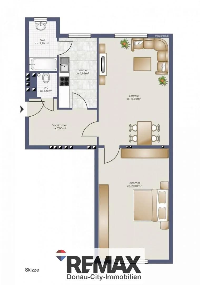 2-Zimmer-Wohnung kaufen in Wien – 59 m², € 179.000 – Bild 15 von 20